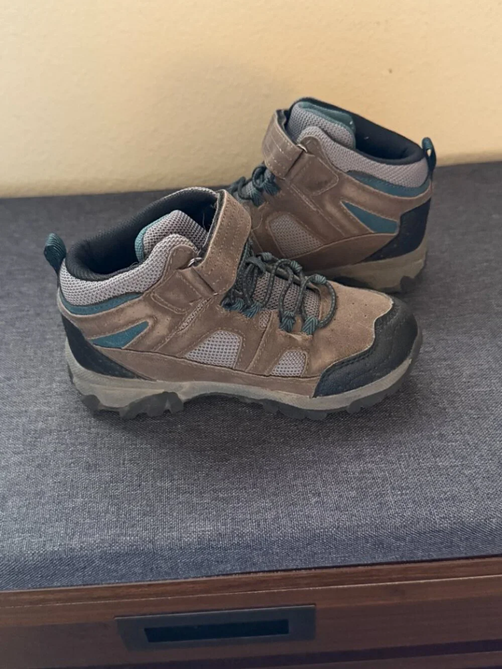 Toddler Brown Hiking Trail Boots, Size 11